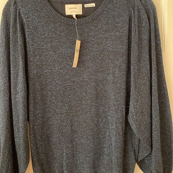 Anthropologie numph Sparkly Balloon Sleeve Sweater - Picture 3 of 4